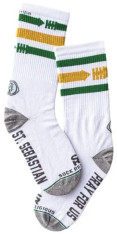 St. Sebastian - Patron of Athletes Socks (Green & Gold)